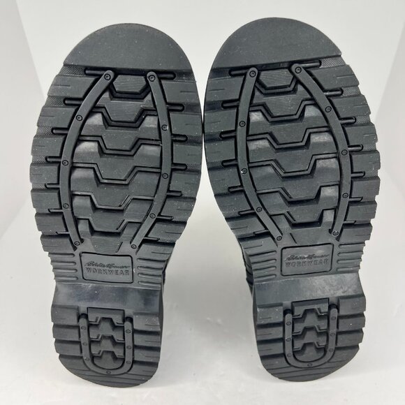 Eddie Bauer Mens Bellingham Black Steel Toe Lace Up Ankle Size 9.5 M Work Boots - Picture 8 of 11